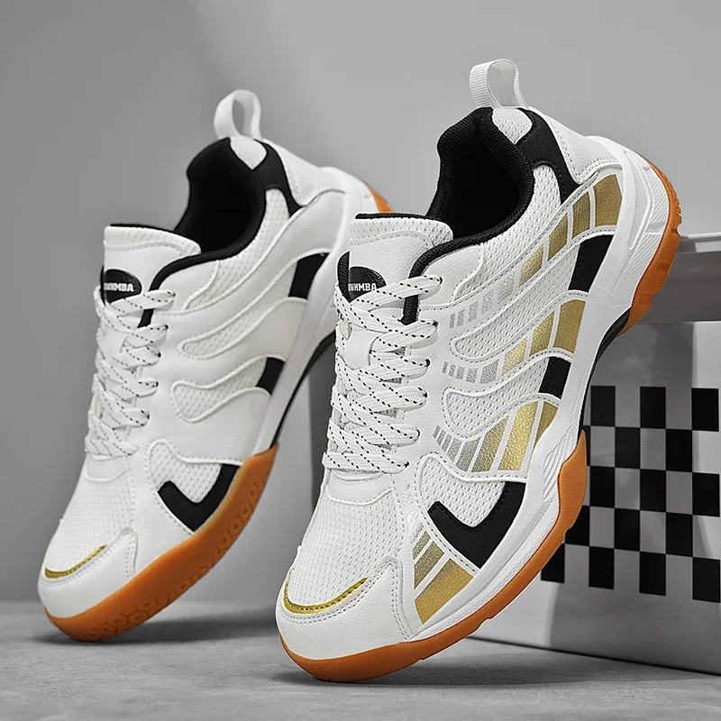 

New Men Professional Indoor Sports Shoes Lightweight Ping Pong Badminton Shoes Volleyball Shoes Sport Tennis Training Sneakers