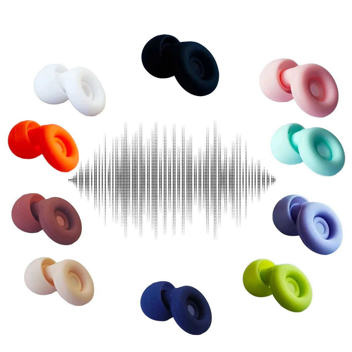 

Ultra-Comfort Earplugs - 3 Pairs of Replaceable Ear Tips in Different Sizes, Ideal for Sleep, Travel, and Concerts, Block Out No