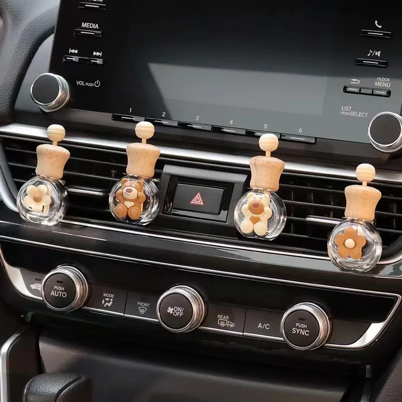 Car essential oil diffuser Car long-lasting car plant aromatherapy Air conditioner trend perfume empty bottle
