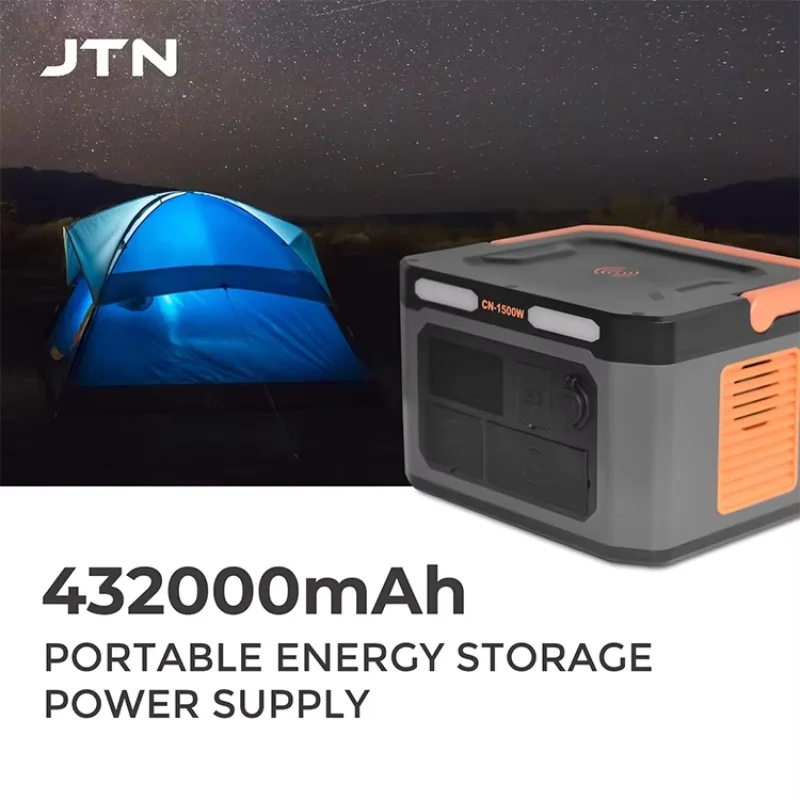 Eu Plug Huge Capacity 220V Lifepo4 Tragbare 1500Wh Portable Power Station 1500W Solar Generator