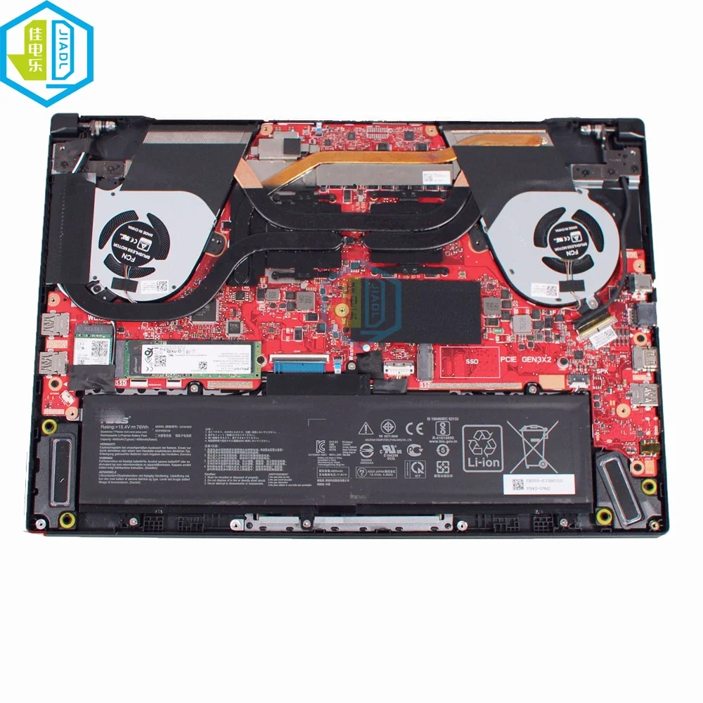 Imagem -05 - Ventiladores de Refrigeração Portáteis para Asus Rog Zephyrus Cpu Ventilador de Gpu Ga502 Gu502 Gu502g Ga502i Ga502d 13nr0210am0901 13nr0210t01111 5v