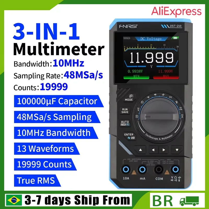 Why the FNIRSI DST-210 3IN1 Digital Multimeter with Oscilloscope and Signal Source Is a Game-Changer for Electronics Enthusiasts