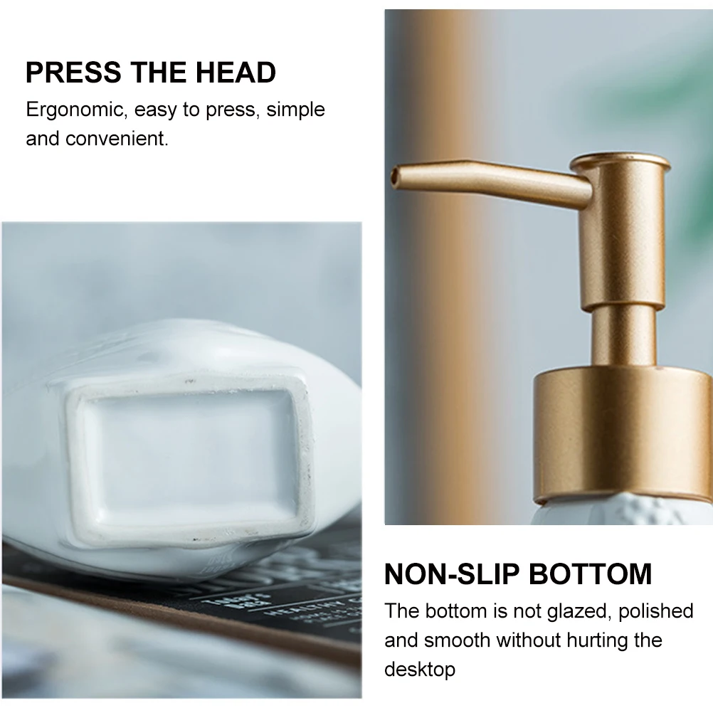 

Керамическая бутылка с насосом для лосьона в форме ракушки, тема океана, дозатор мыла большой емкости, многоразовый для использования в ванной комнате, керамическая бутылка с насосом