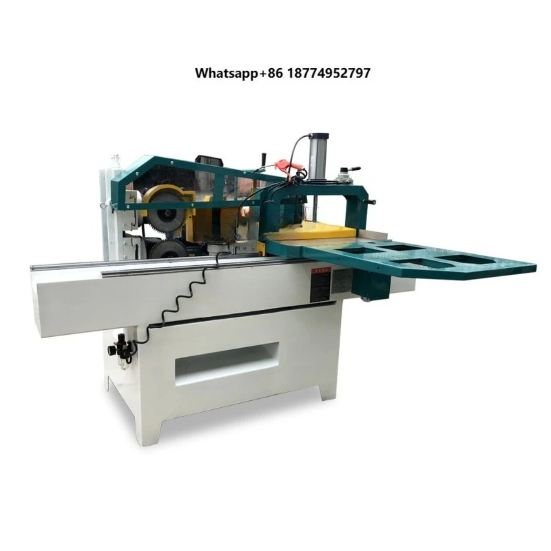 PINLIANG Manual Five-Disc Woodworking Tenon Mortising & Tenoning Machine with Pneumatic Pressing Device 380V