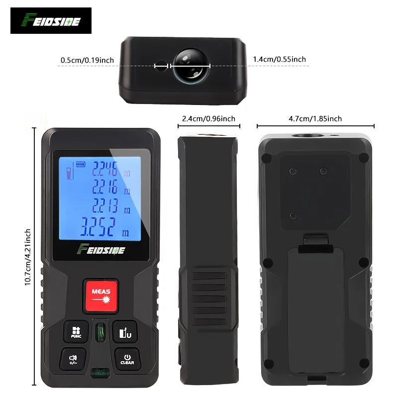 HAUPTSON 70/100M Laser Rangefinder Distance Meter Rangefinder Laser Tape Range Finder Building