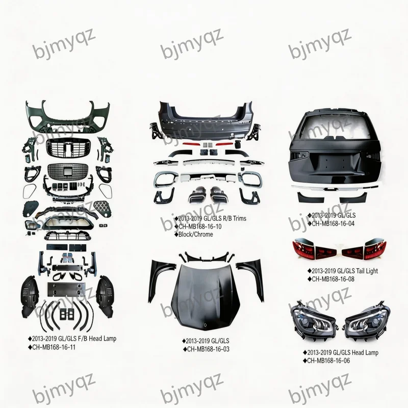 Factory Direct SaleNew X167 GLS Style for Benz X166 GL GLS MBH 2013-2019 Facelift Body Kit Bumper Hood Fender Headlamp Taillamp