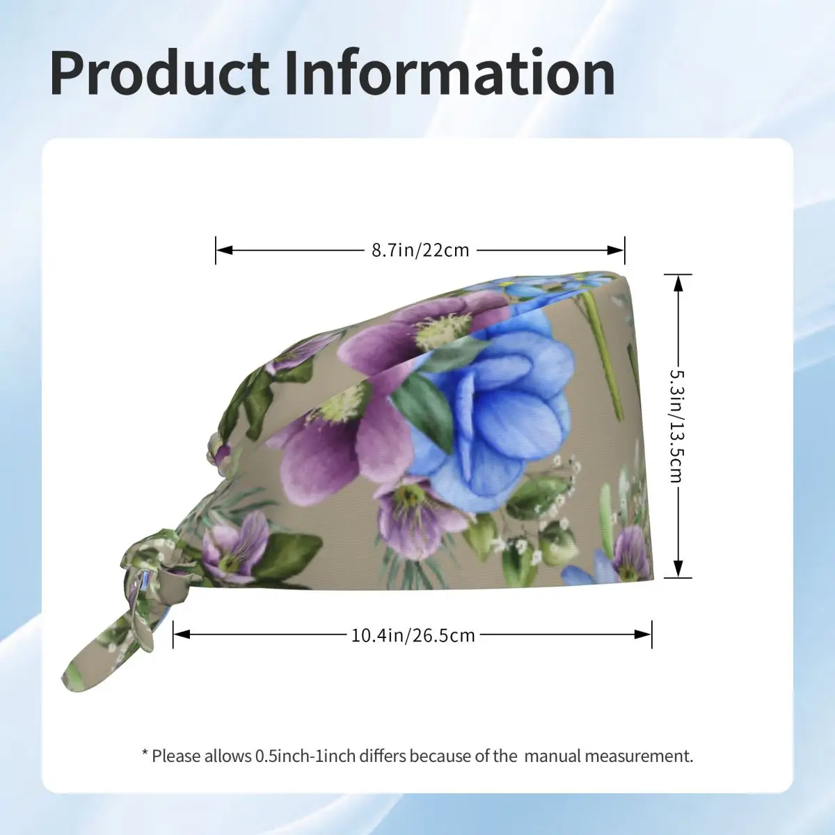 Chapeau de proporpour animaux de compagnie, bonnet de soins dentaires, bonnets de gIslande, médecin, pédiatrie, hôpital, fleur