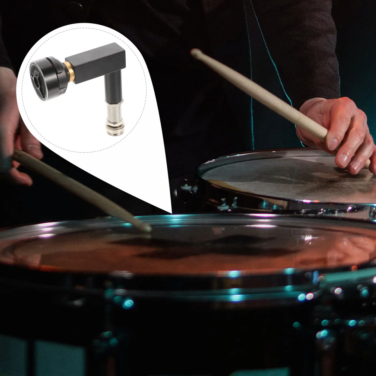 

Pickup For Cajon African Box Drum Elbow Sound African Drum Pickup Sensor Unique Design Durable Compact Wp04 Black