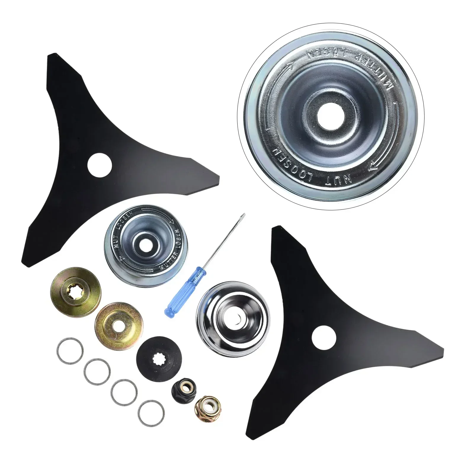 

3 Teeth Carbon Steel Brush Cutter Blades Grass Eater Trimmer Blade For Straight Shaft Trimmers Cutters Garden Power Tool Part