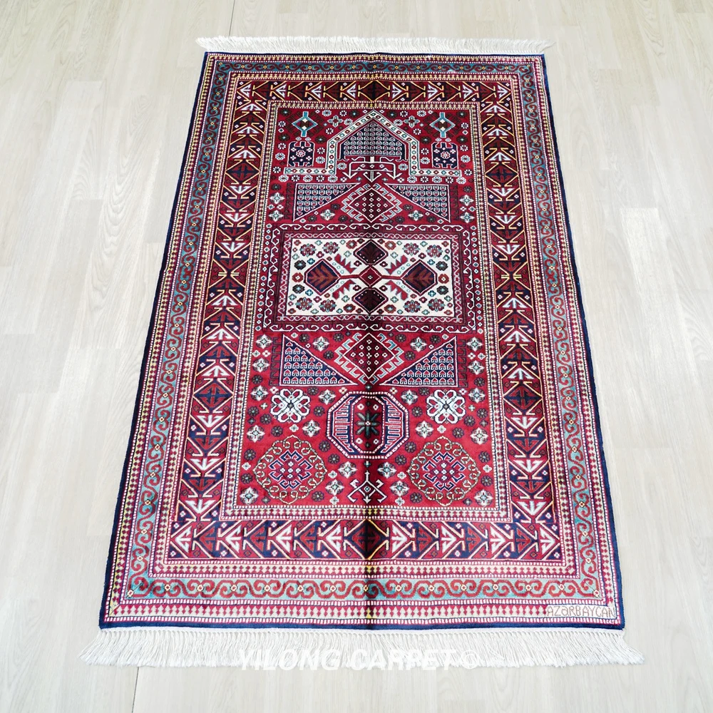 91x152cm Handwoven Silk Tribal Carpet Home Interior Family Room Area Rug (BL134)