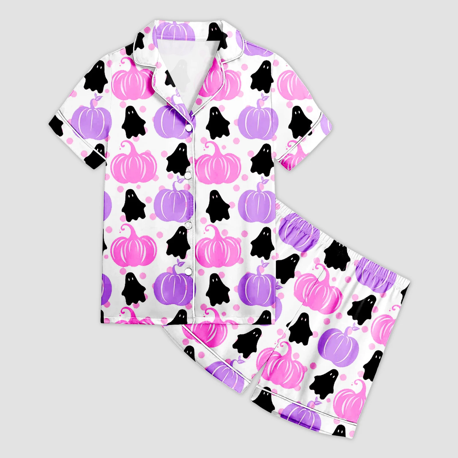 

Halloween Costumes Kids Pajamas Sets Sleeping Pants Cute Printed Home Short Sleeve Shorts Suits Festival Style Popular Clothes