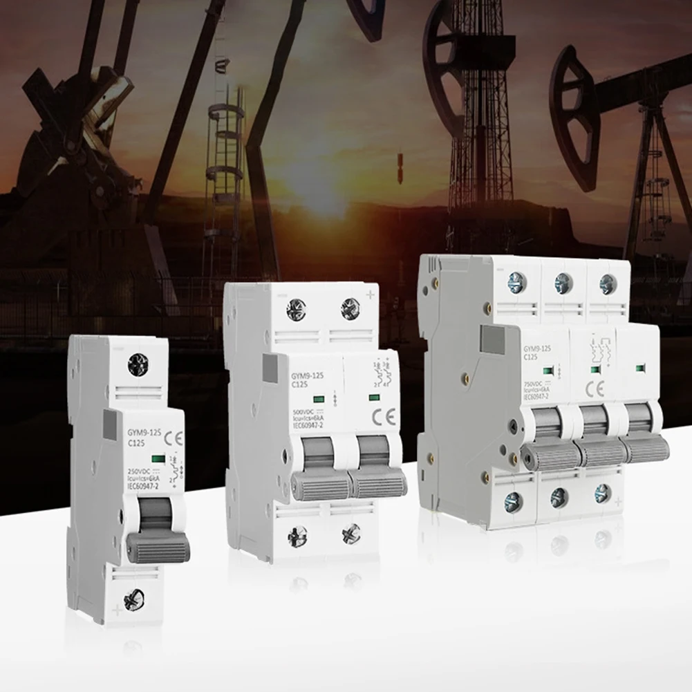 ABS Solar for mini for Circuit Breaker 80A 100A 125A Multiple Option Rated Current For Overload And Short-circuit Protection 6