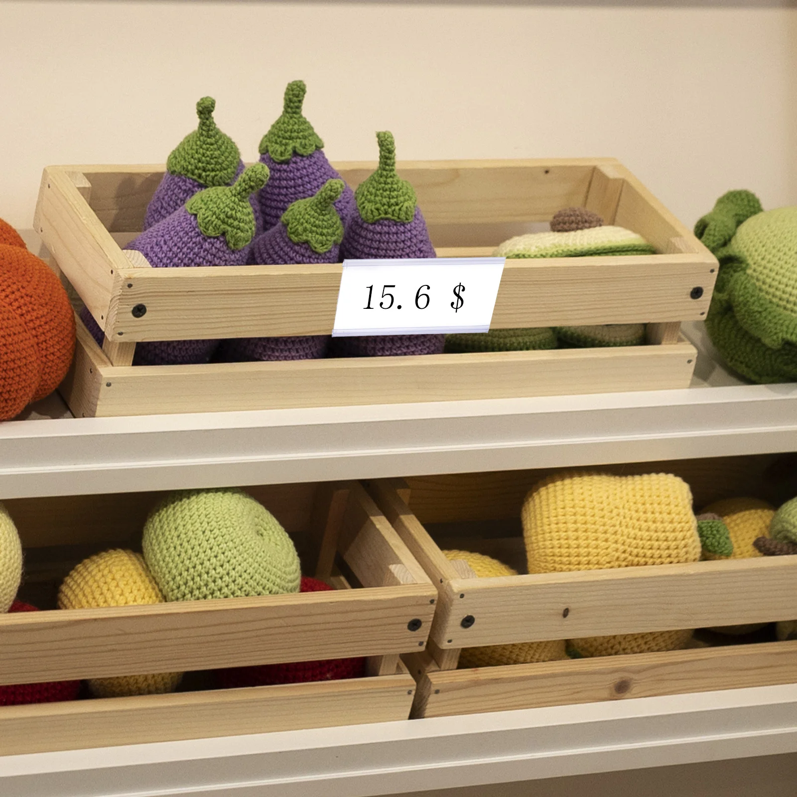 

30pcs Label Holders For Wire Shelves Clear Plastic Tag Clips Storage Bins Shelf Labels Pantry Organization Transparent Removable