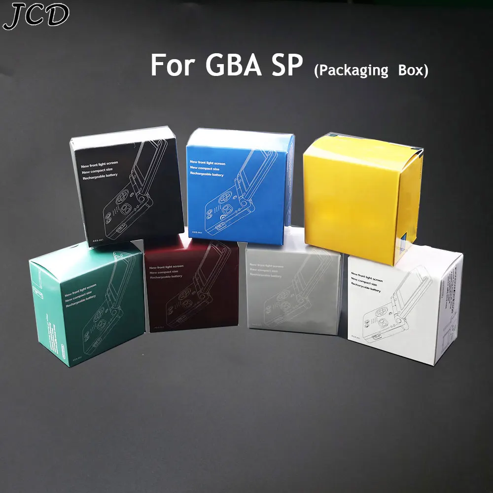 JCD New Packing Boxes for Game Boy Advance SP for G-B-A SP GBA SP Game Console Packing Carton