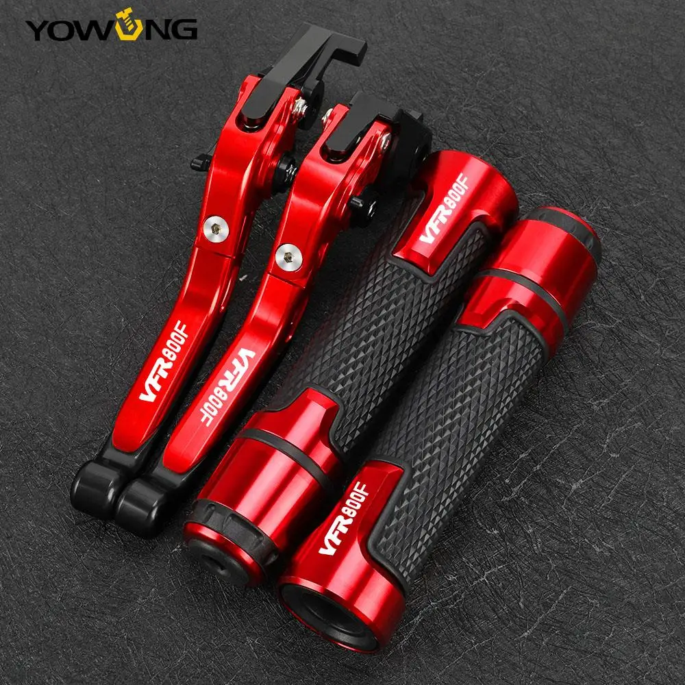 

FOR HONDA VFR800F VFR 800F 2002-2017 Motorcycle Accessories CNC Aluminum Folding Brake Clutch Levers Handlebar Handle Grips Ends