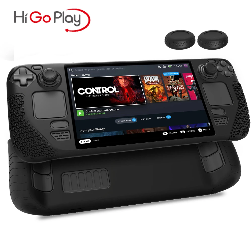 

For Steams Deck Handheld Console Silicone Cover Game Machine Protector Anti-Scratch Silicone Case Compatible With Steams Deck