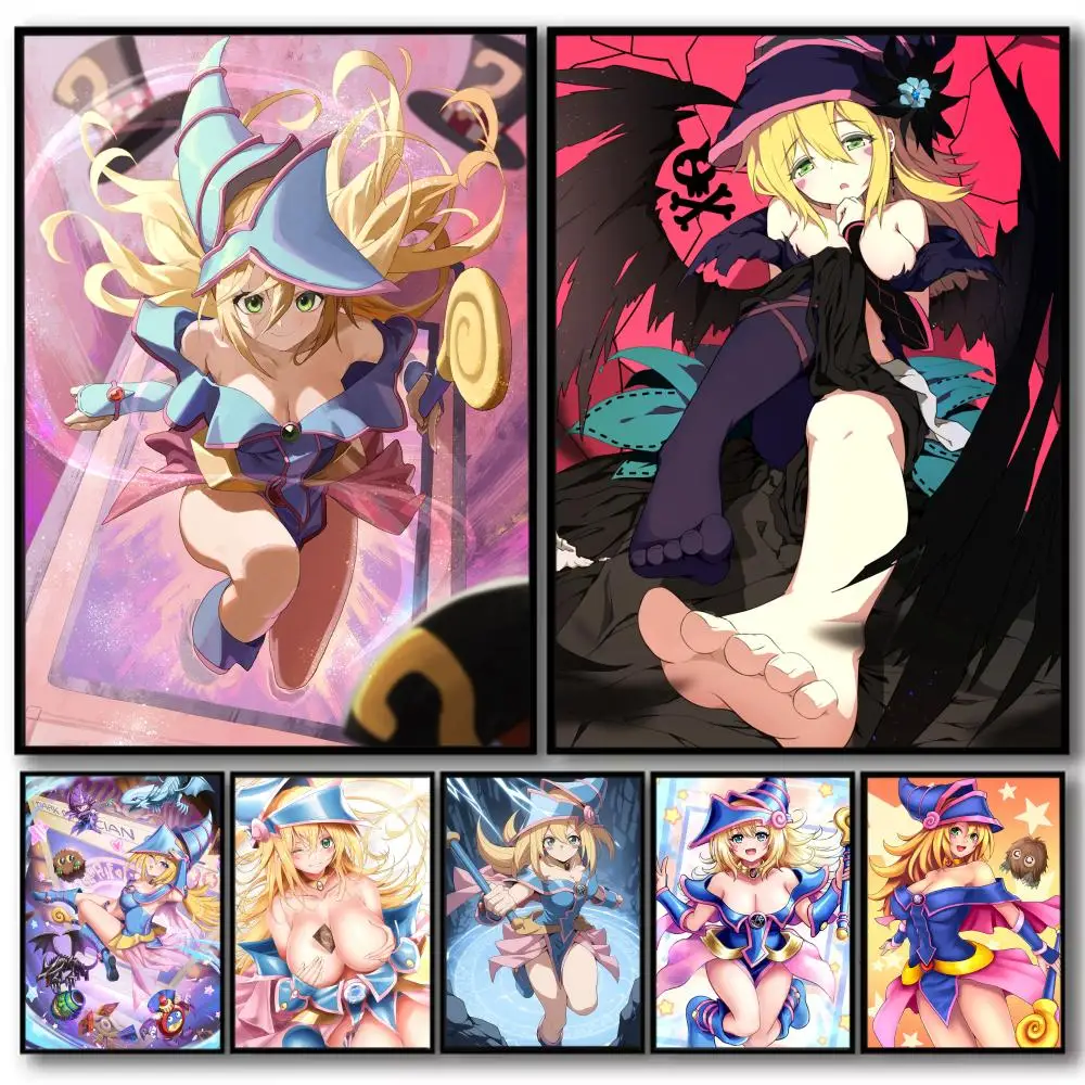 الظلام الساحر Y_Yu_Gi_oh اللوحة الخط الكتان قماش المشارك جدار يطبع لغرفة المعيشة غرفة نوم مكتب ديكور المنزل