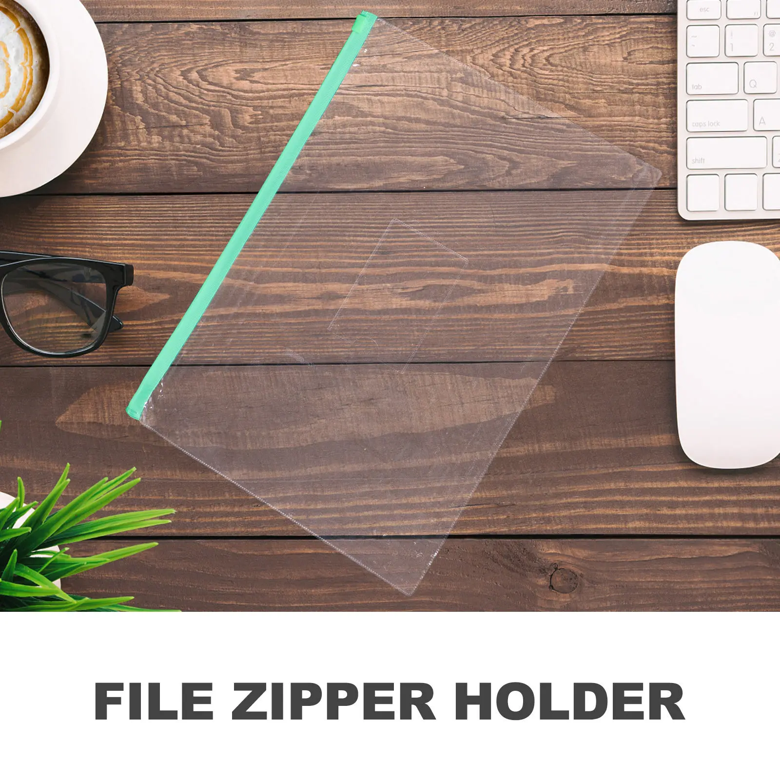 

20Pcs Plastic Zipper File Folder Sturdy A4 Size Document Storage Bag Multi Purpose File Organizer for Daily Use