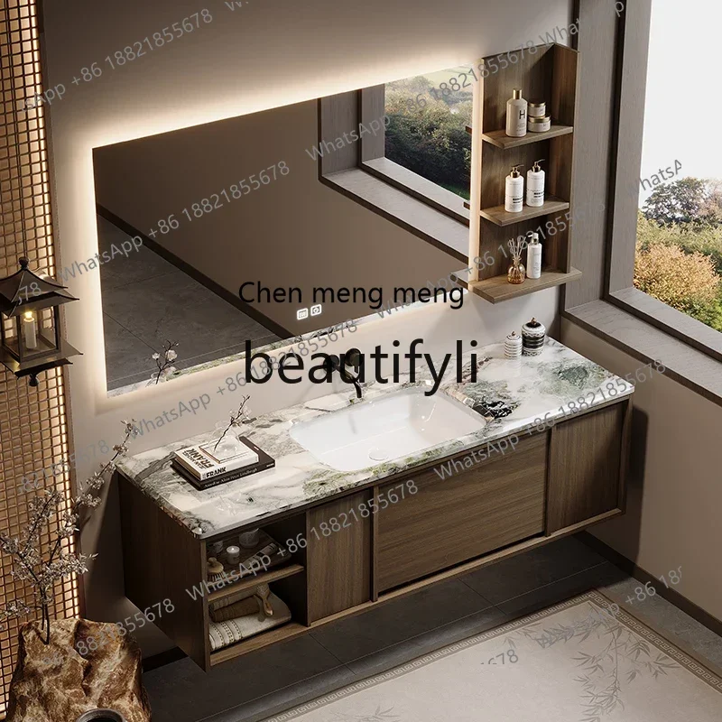 

N178 C Medieval style bathroom cabinet combination luxury stone under the counter ceramic basin washing table wash basin cabinet