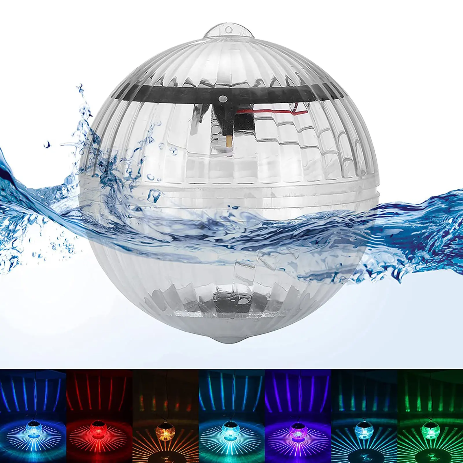 Outdoor Floating Underwater Ball Lamp Solar Powered Color Changing Swimming Pool Party Night Light For Yard Pond Garden Lamp NEW