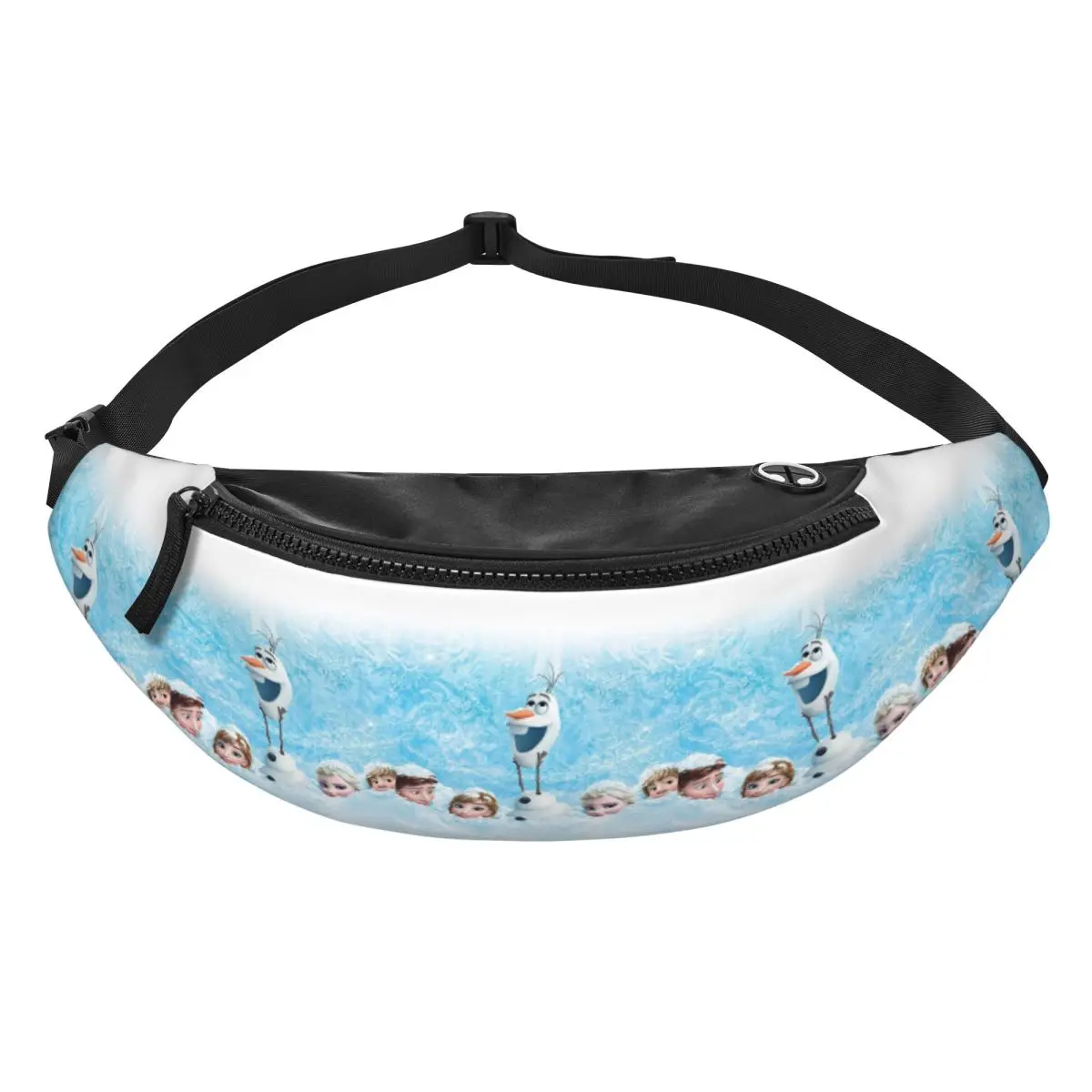 

Поясная сумка-бананка Custom F-Frozen Cartoon для женщин и мужчин, сумка через плечо для путешествий, для телефона и денег