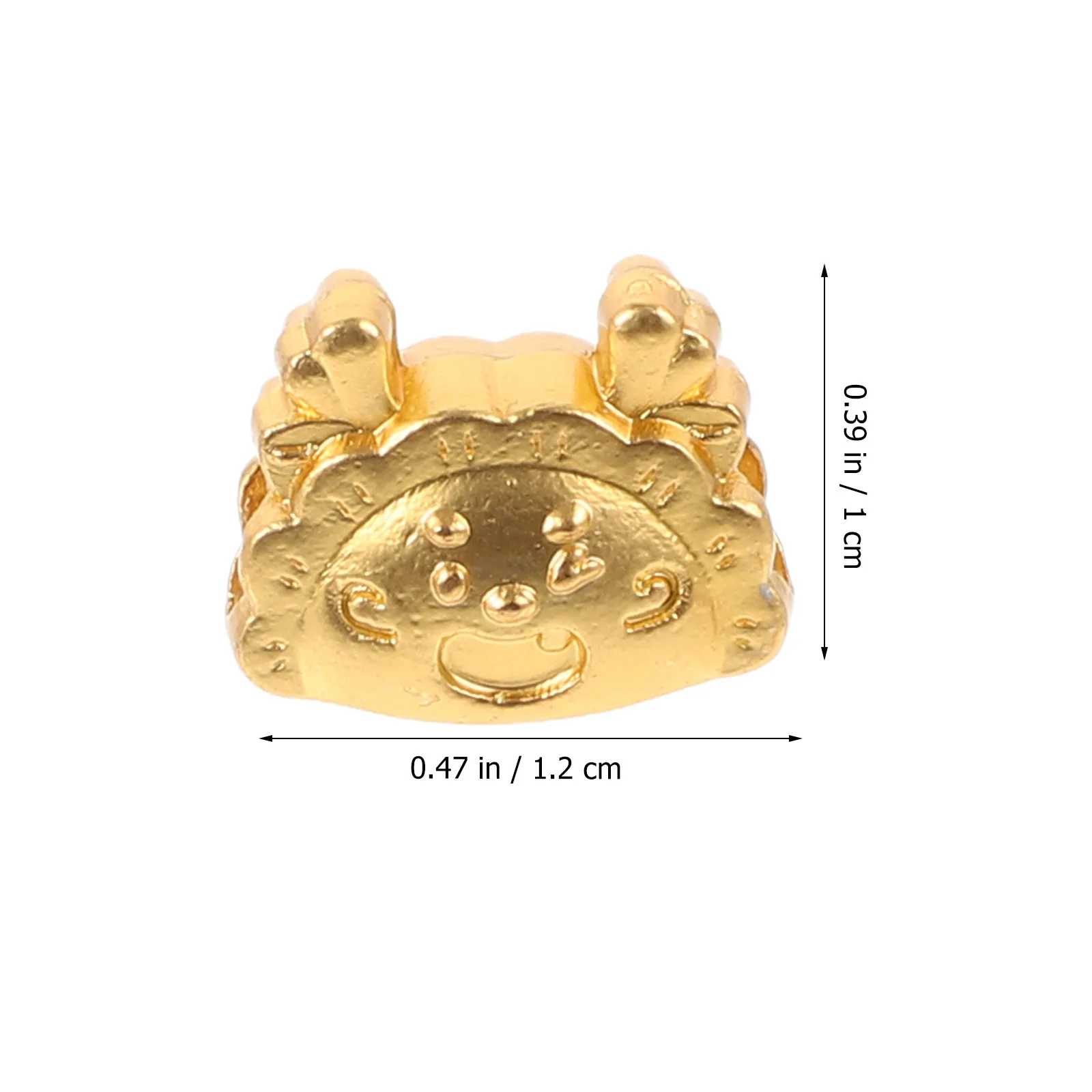 

10Pcs Creative Dragon Dumpling Loose Beads for DIY Jewelry Necklace Earring Bracelet Crafting Gifts Rubber Bands Bracelet