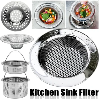 Küchen spüle Filter Edelstahl Spüle Filter Bildschirm Badewanne Haar fänger Kanal Anti-Verstopfung Abflüsse Port Boden Sieb Multi