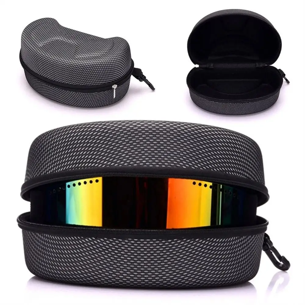 Accessories Glasses Bag Black Zipper EVA Skiing Goggles Box Ski Eyewear Case Sunglasses Carrying Case Snowboard Eyewear Case