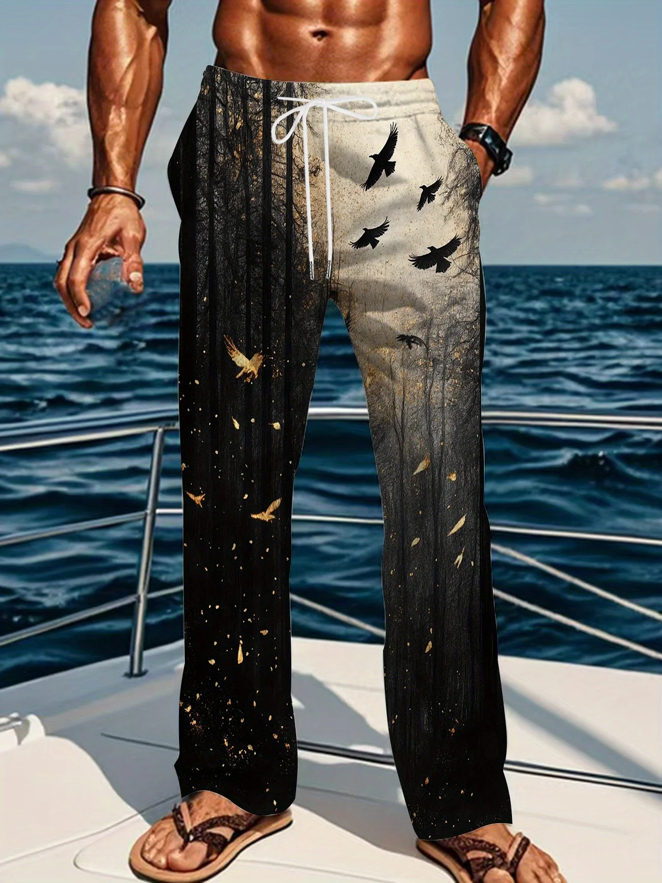 

Y2K Minimalist Retro Style Series Men's and Women's Same Style 3D Printed Casual Fashion Fitness Day Wear and Beach Wear Pants