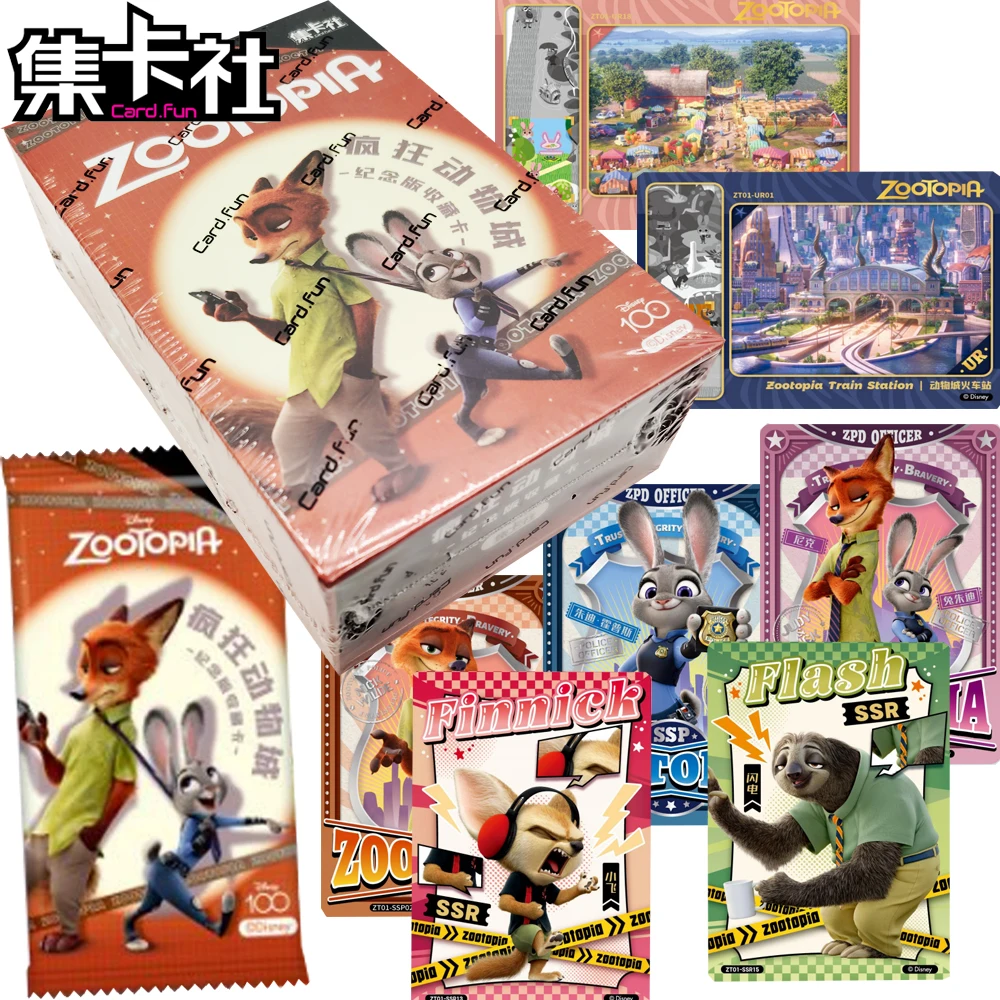 

Original CARD.FUN Zootopia Collection Cards Judy Hopps Nick Wilde Exquisite Design Cartoon Animation Peripheral Cards Toys Gifts