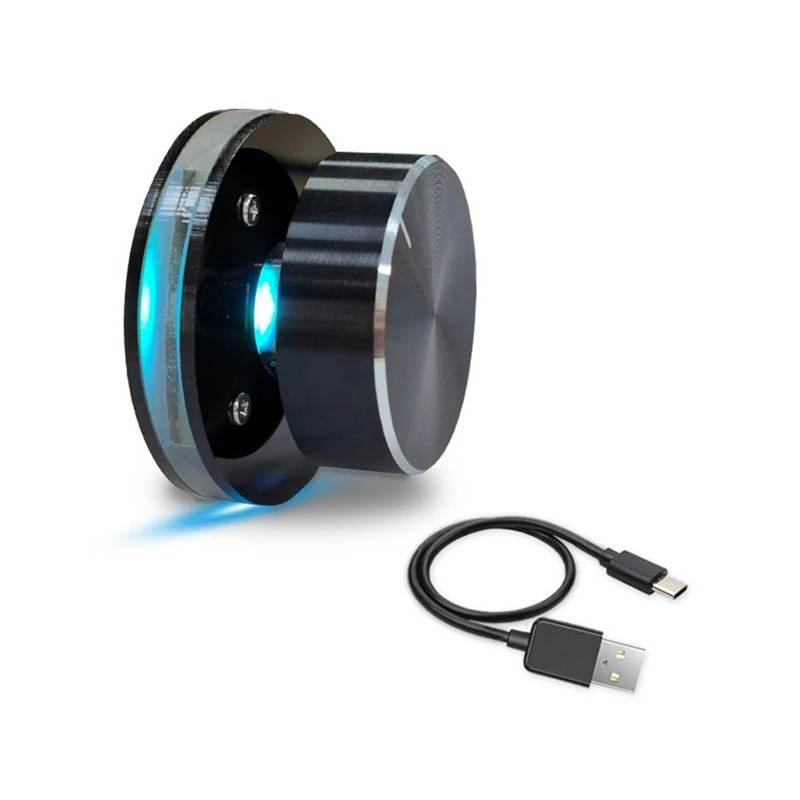 Controlador de volumen USB Computadora Controlador de volumen USB ajustable Soporte Teclas de acceso directo Personalizables con RGB