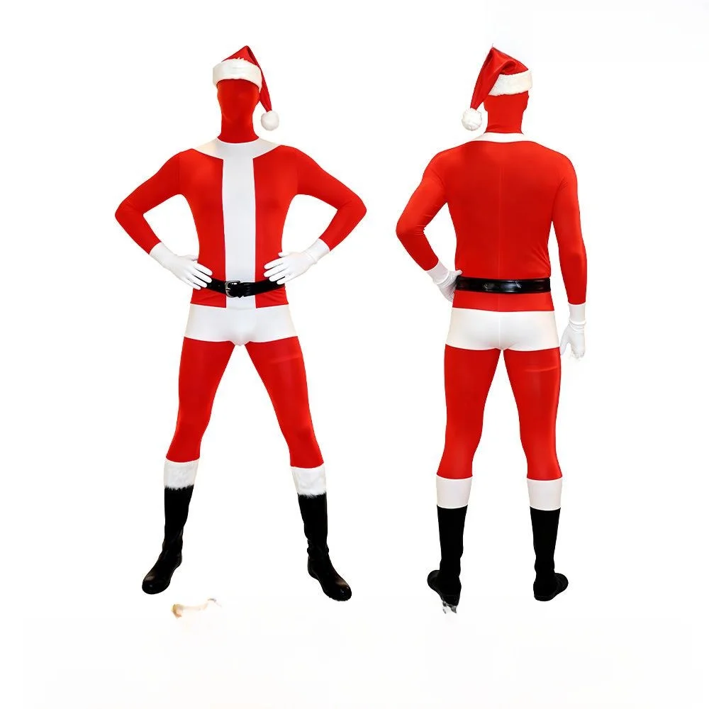

Универсальный костюм для косплея Cisas S Claus для взрослых, мужской и женский костюм для выступлений на Хэллоуин, комбинезон Cisas Pe...