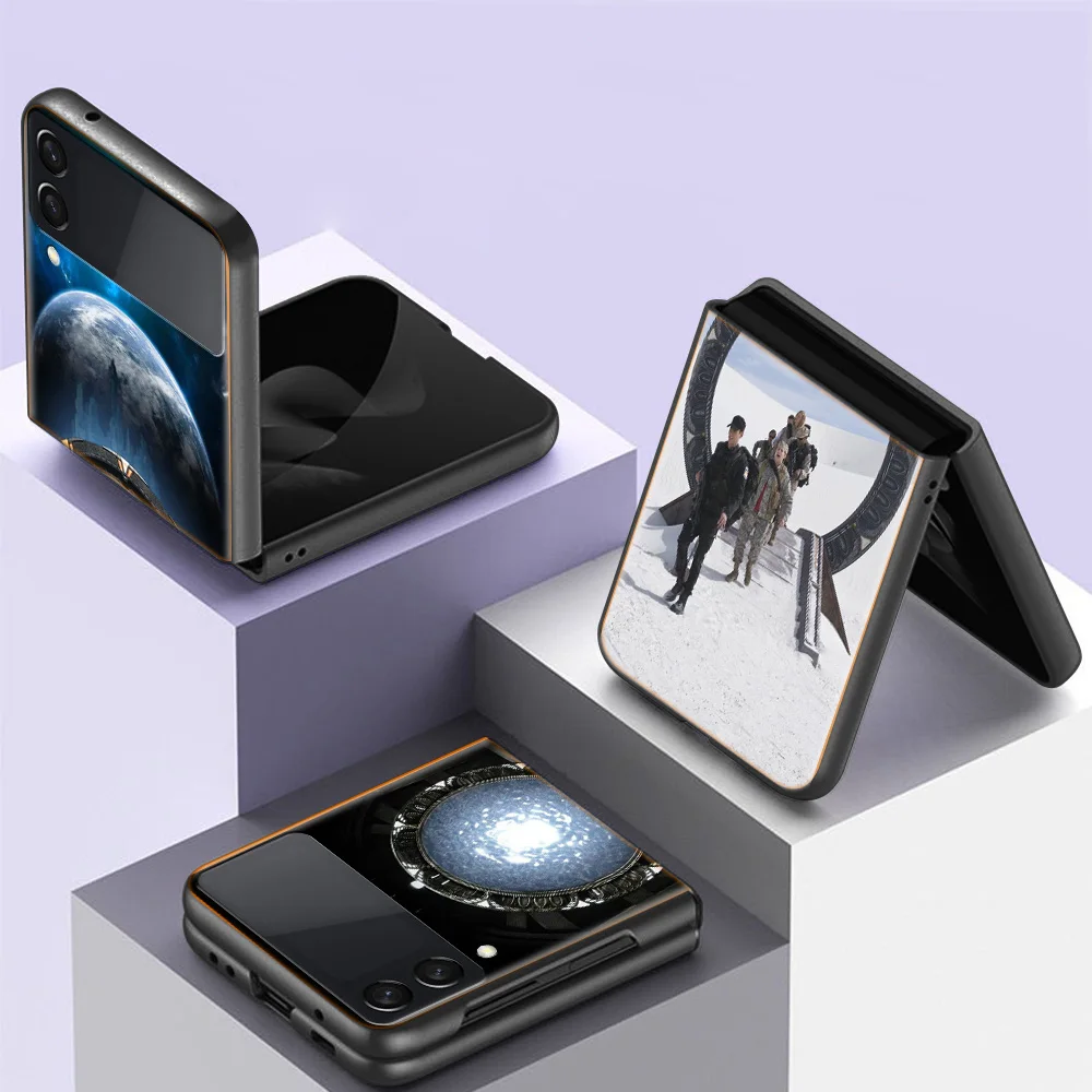 Stargate Atlantis Phone Case For Samsung Z Flip 7 6 Z Flip 5 5G Galaxy Z Flip 3 4 5G Shockproof Hard Cover TPU PC Coque Capa So