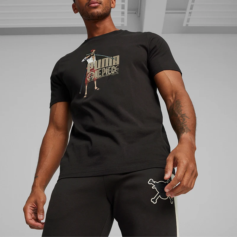 

Puma, новинка 2024, женская спортивная дышащая повседневная свободная уличная футболка с круглым вырезом 624665-01