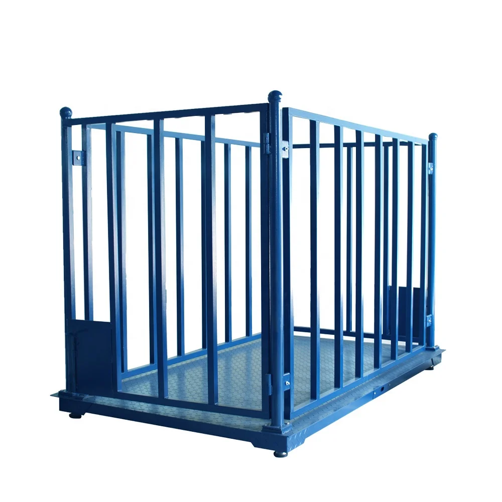 2000kg livestock animal cattle scale with cage