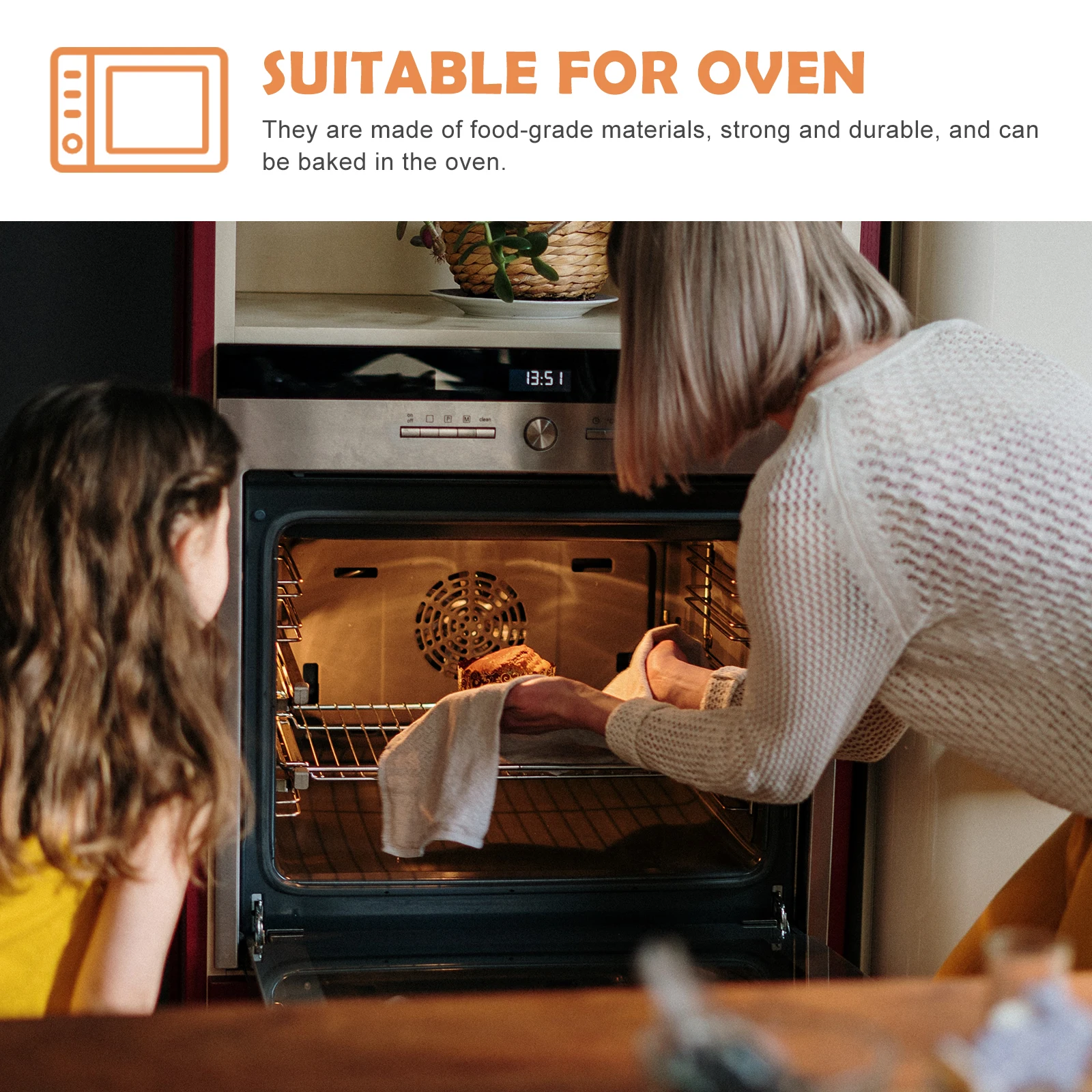 

2Pcs Cake Molds Food-Grade Baking Supply Easy to Use and Store Silver Timeless Style for Chic Desserts Baking Mold