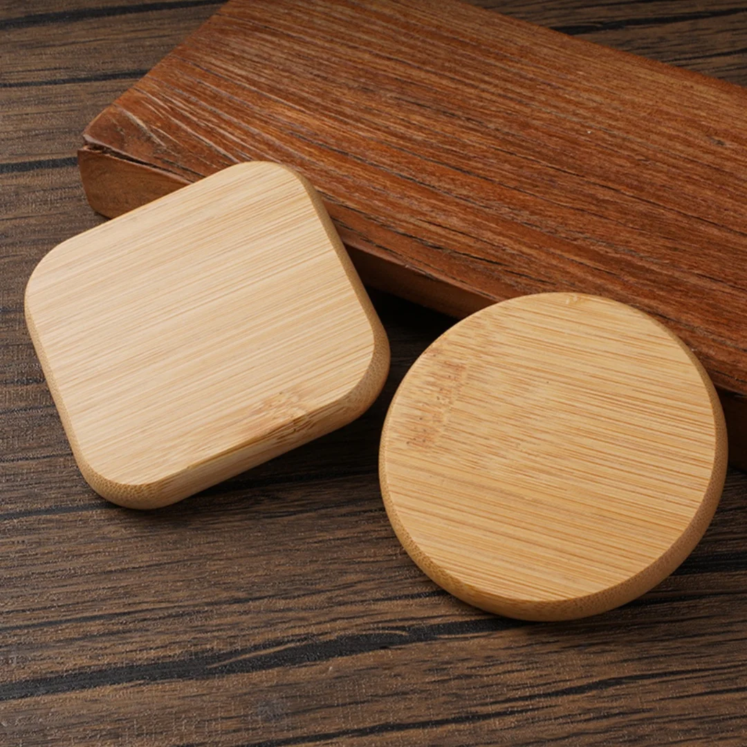Specchio per il trucco in legno massello, mini specchio per il trucco quadrato portatile, specchio portatile minimalista, specchio tascabile da viaggio