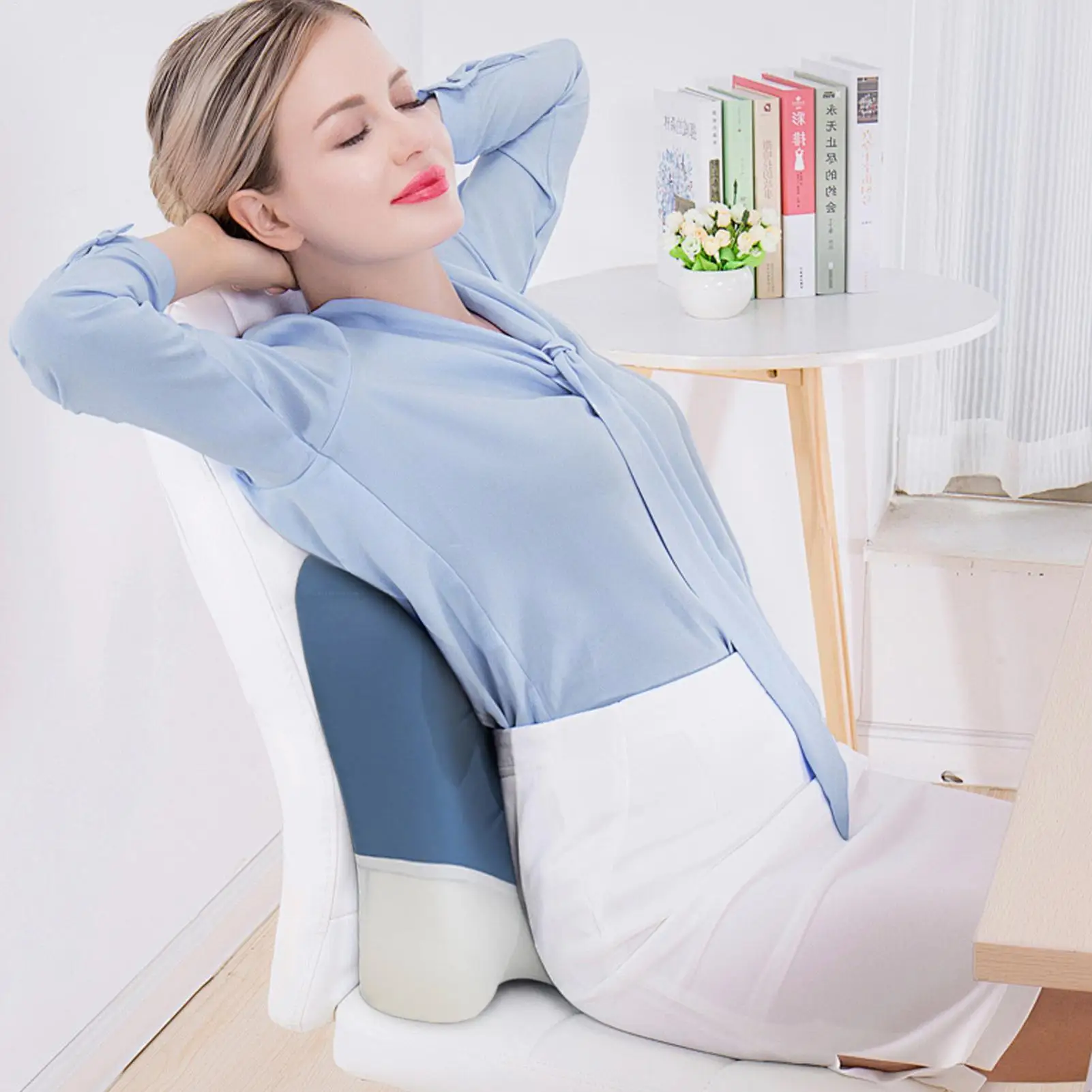 Reading Pillow For Bed Soft Bed Rest Pillow Breathable Lumbar Support Cushion For Sleeping Reading Relaxing Friends Family Boys