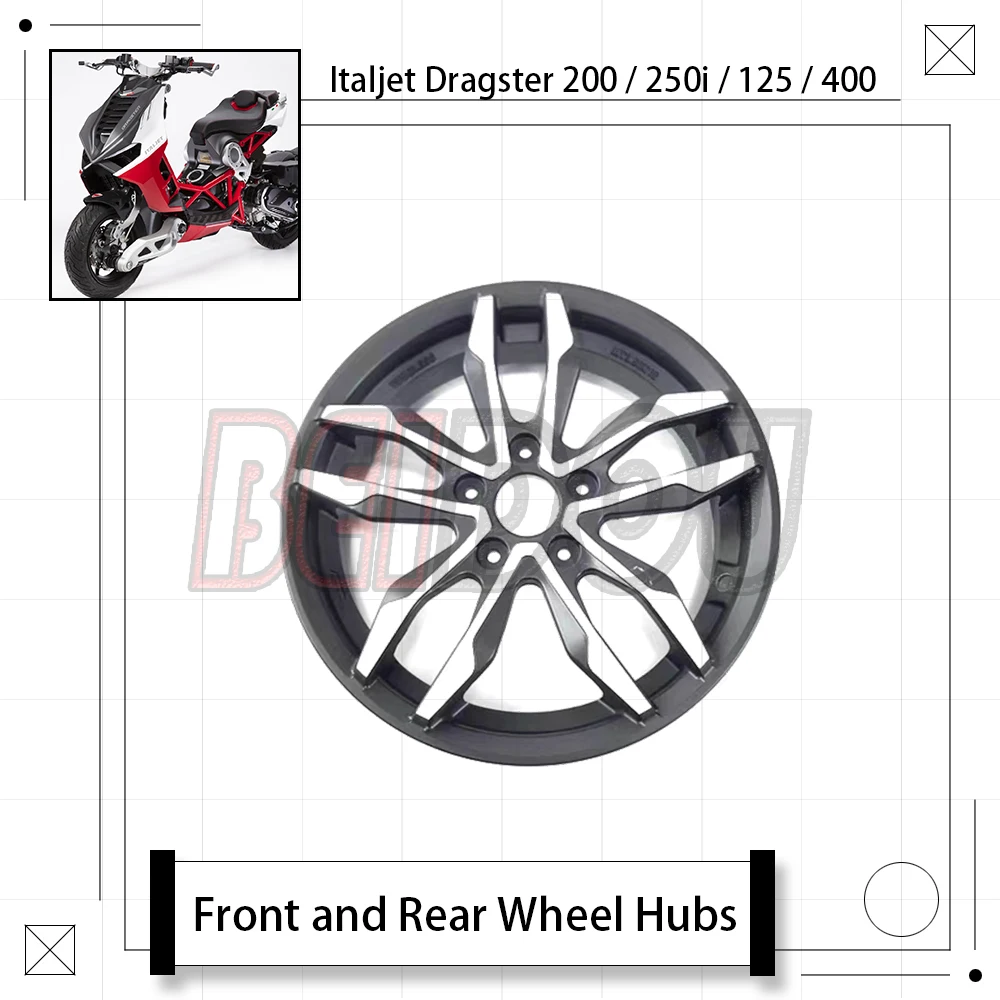 

For Italjet Dragster 200 / 250i / 125 / 400 Motorcycle Original Front And Rear Wheel Hub Italjet Wheel Hub Caps