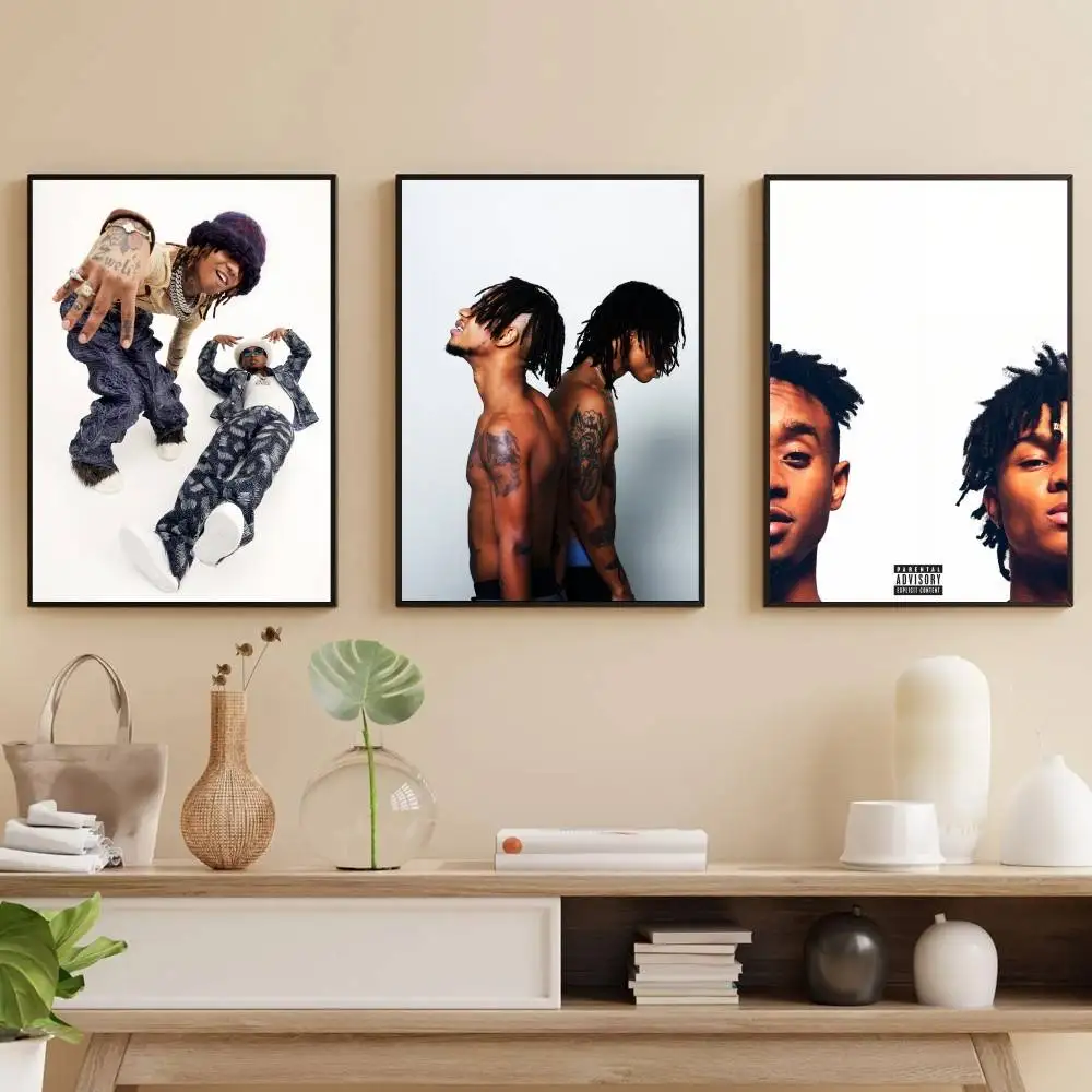 

R-Rae S-Sremmurd Poster Self-adhesive Art Waterproof Paper Sticker Coffee House Bar Room
