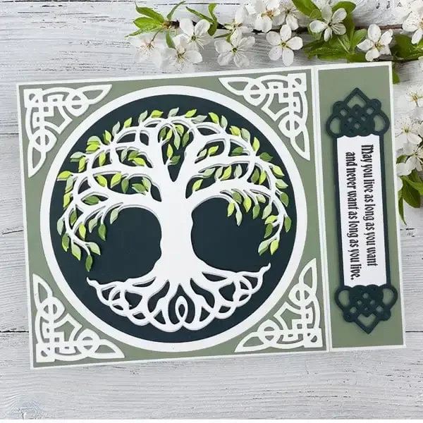 الأشجار الرموز دائرة الإطار المعدني قطع البيانات Slimline أساسيات الخردة حجز بطاقة الاستنسل قطع يموت DIY بها بنفسك الحرف اليدوية بطاقة #2