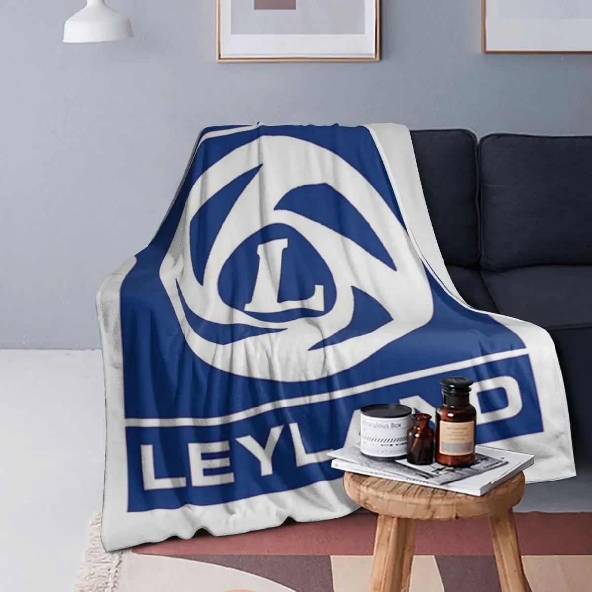 

British Leyland Logo Blankets Soft Warm Flannel Throw Blanket Bedding for Bed Living room Picnic Travel Home Couch