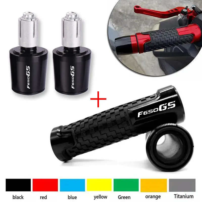 

For BMW F650GS 2000-2007 2003 2004 2025 2026 F650 F 650 GS CNC Motorcycle 7/8"22mm Handle grips handlebar grip ends Plug