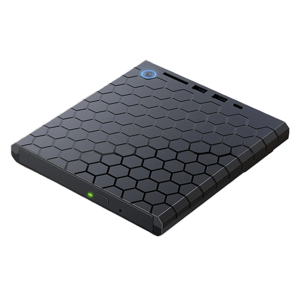ไดรฟ์ CD/DVD ภายนอก USB 3.0 Type-C เครื่องเขียนแผ่น CD/DVD แบบพกพา พร้อมช่องใส่การ์ด SD/TF เครื่องเขียนแผ่น DVD ภายนอก ช่องอ่านการ์ด TF สำหรับแล็ปท็อป Macbook และพีซี