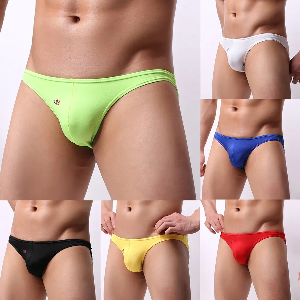 

Mens Briefs Underwear Panties Breathable Solid Color Sexy Comfortable and Soft Underpants