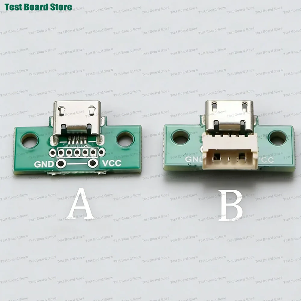 

1pcs Micro Female Stand With Fixing Hole To 12.5*5P Pin Stand MICRO Female Adapter Board Power Data Interface Connector Module