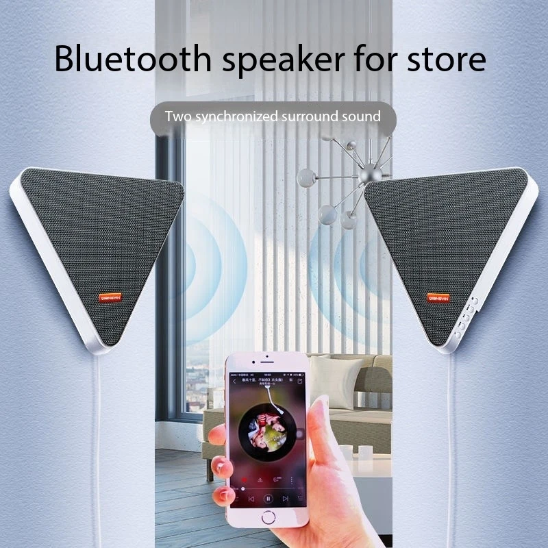 RGB Wall Mount Bluetooth Speaker TV Speaker Public Broadcasting Subwoofer Music Center Restaurant Shop Speaker Remote Control