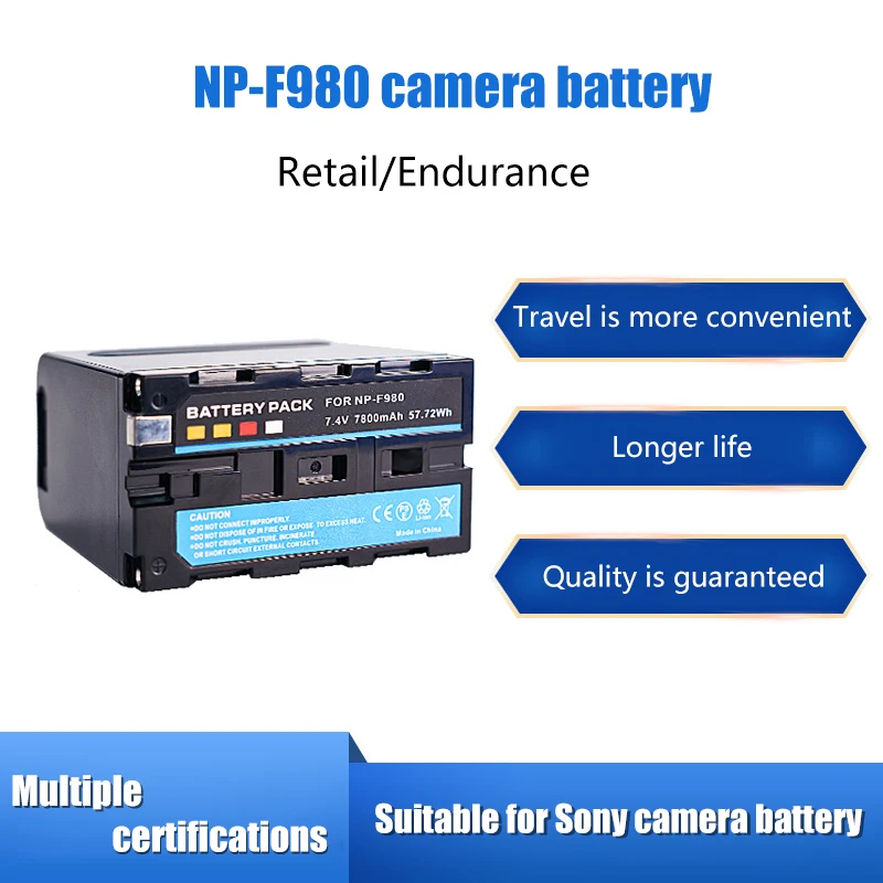 

NP-F980 full decoding battery for Sony camera USB Type-C dual interface charging