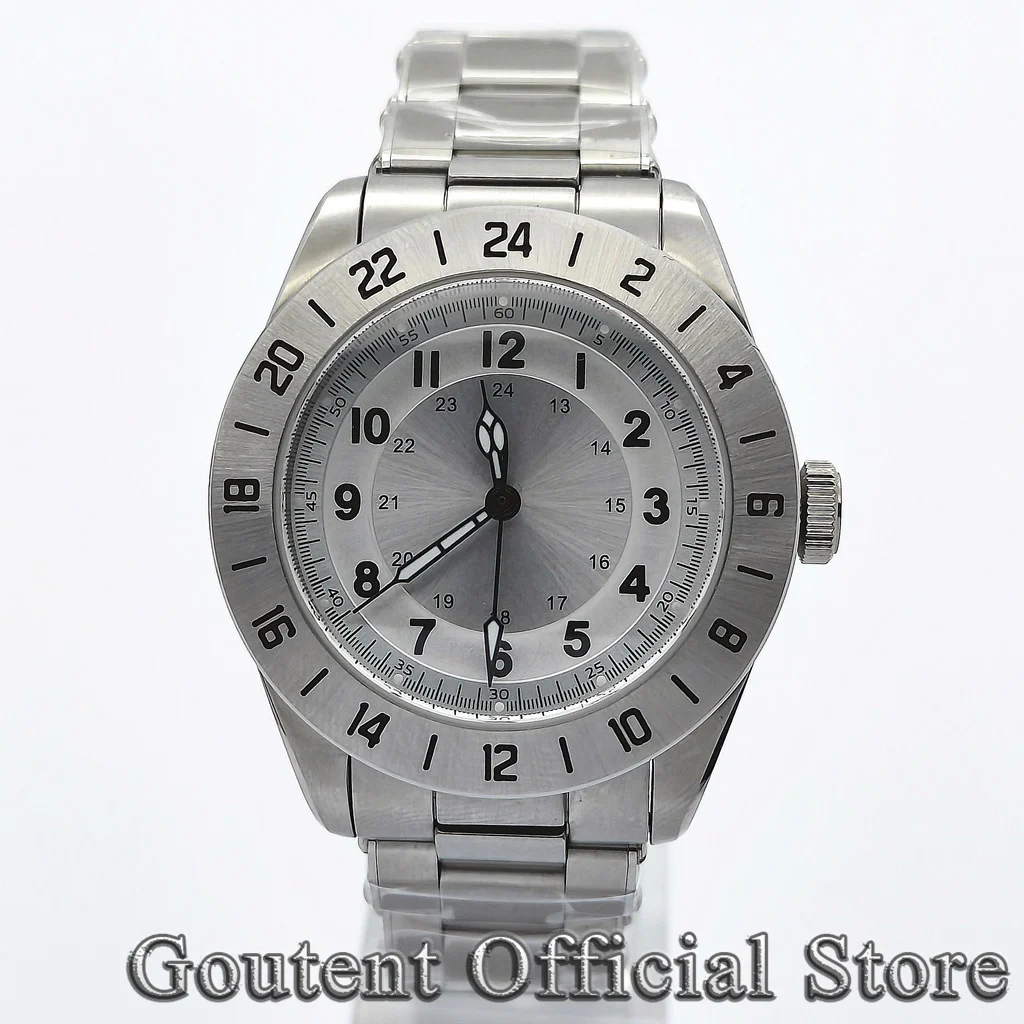 Goutent 39mm men's custom LOGO watch aseptic dial NH35 automatic mechanical watch waterproof sapphire glass watch