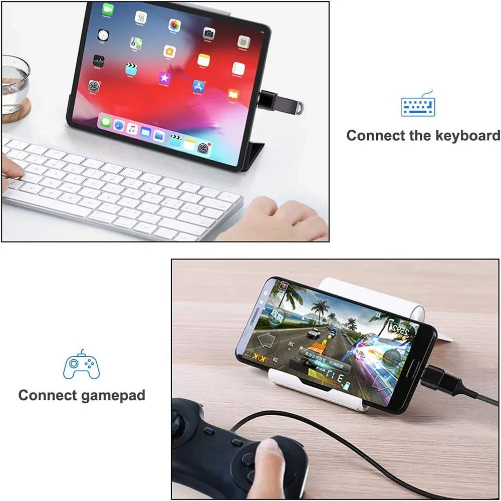 Mini Type-C to USB Adapter, Type-C USB to SD, Micro SD, TF Card Reader, Memory Card, suitable for Samsung, Huawei Type-C devices view 5